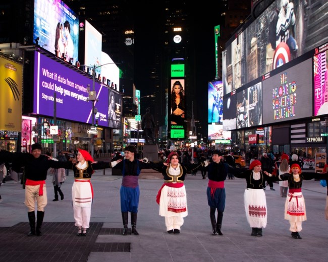 H Evangelia στο Billboard του Spotify στην Times Square!