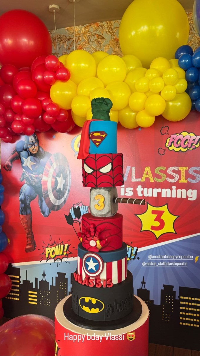 Η Κωνσταντίνα Σπυροπούλου στα γενέθλια του γιου της Βλάσση - Το super cool θεματικό πάρτι