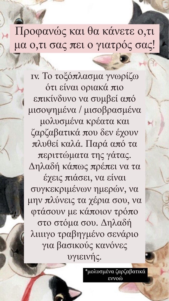 Μαίρη Συνατσάκη instastory