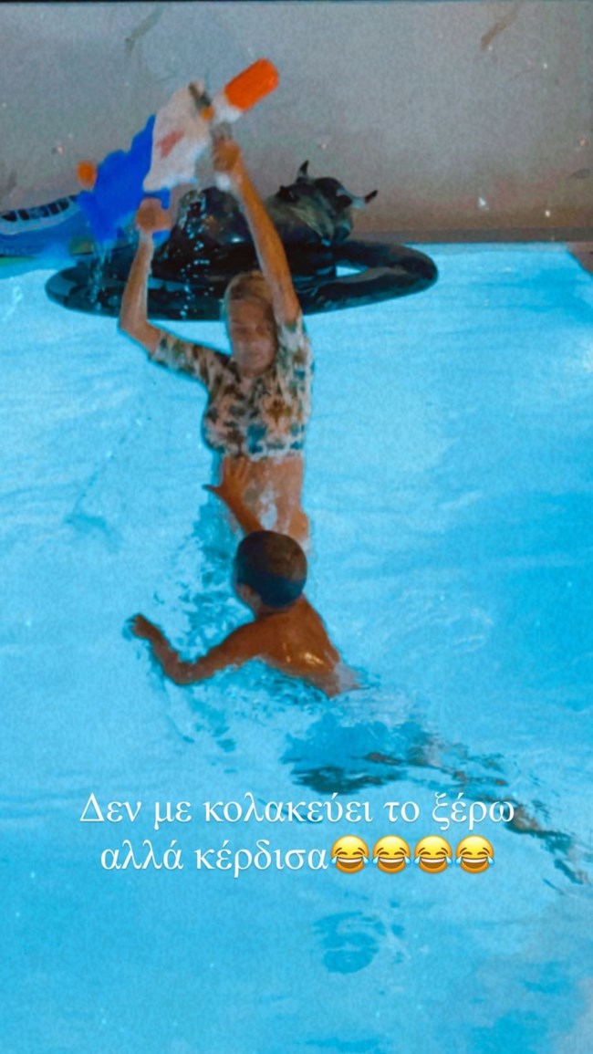 Φαίη Σκορδά γιος