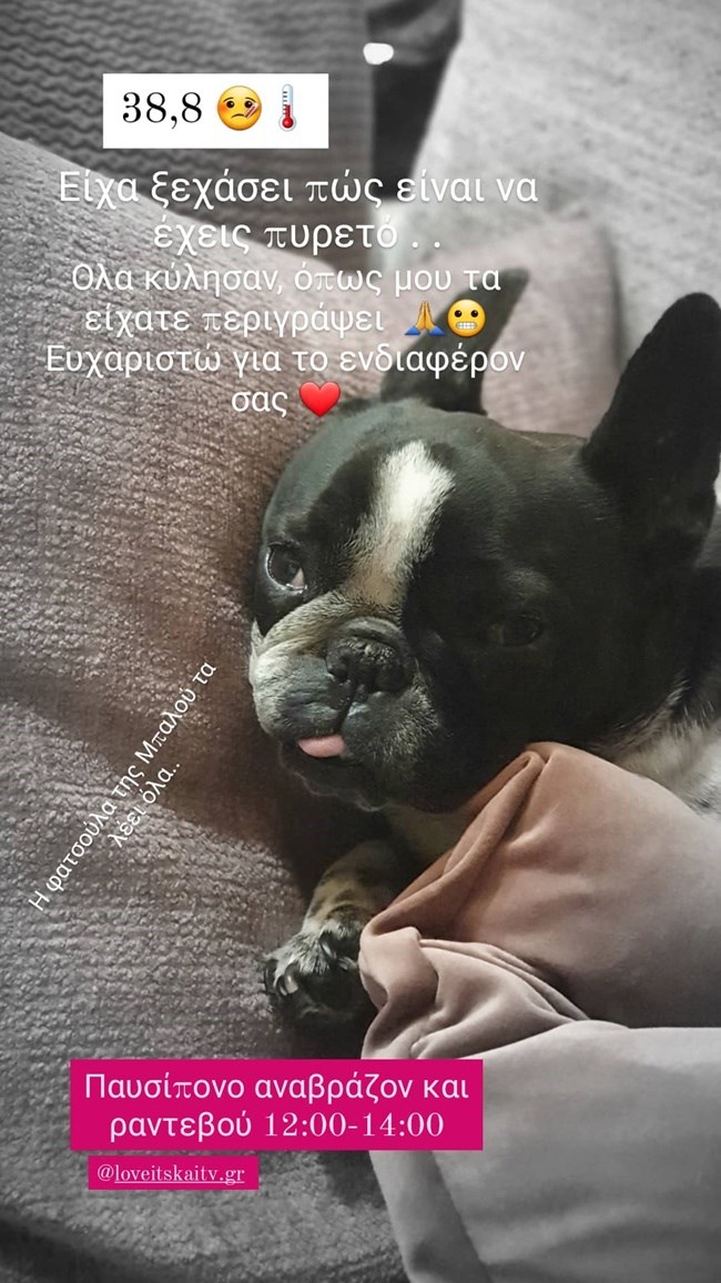 Ιωάννα Μαλέσκου InstaStory