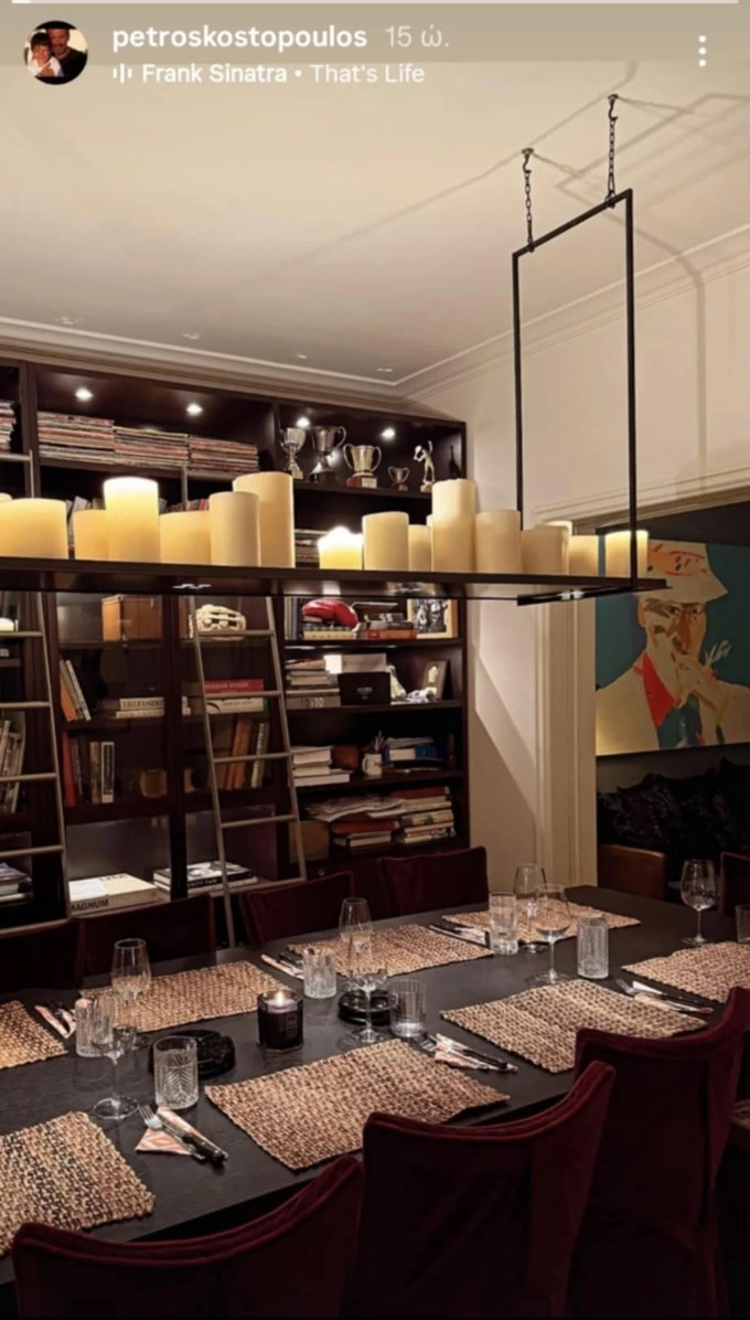 Μια ματιά στο σπίτι του Πέτρου Κωστόπουλου | Η eclectic classic τραπεζαρία με τις μοντέρνες πινελιές