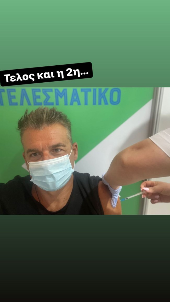 Ο Γιώργος Λιάγκας ολοκλήρωσε τον εμβολιασμό κατά του κορονοϊού