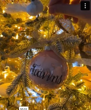 Ηλιάνα Παπαγεωργίου | Το ιδιαίτερο στολίδι στο δέντρο της αφιερωμένο στον αγαπημένο της, Γιάννη Καραβασάνη