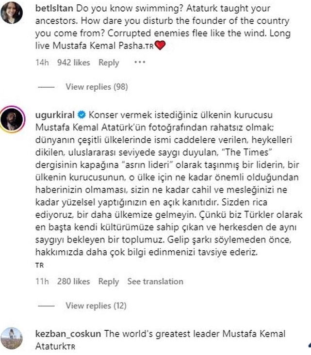 Ξεσάλωσαν οι Τούρκοι κατά Βανδή - Μπισμπίκη μετά την ακύρωση της συναυλίας στο Τσεσμέ: "Ξέρεις κολύμπι;"