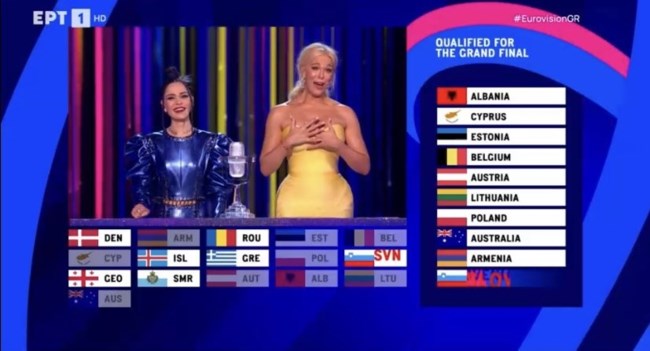 Eurovision 2023 | Β' Ημιτελικός - Η Κύπρος στον τελικό! Αποκλείστηκε η Ελλάδα