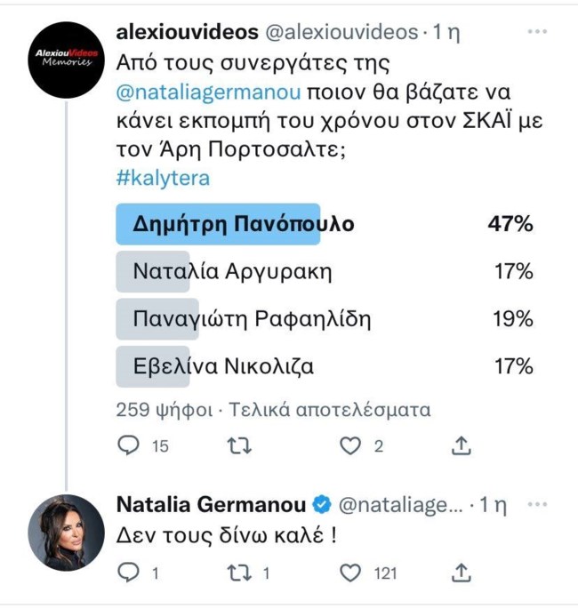 Η Ναταλία Γερμανού ξεκαθαρίζει για τους συνεργάτες της στο "Καλύτερα δε Γίνεται"