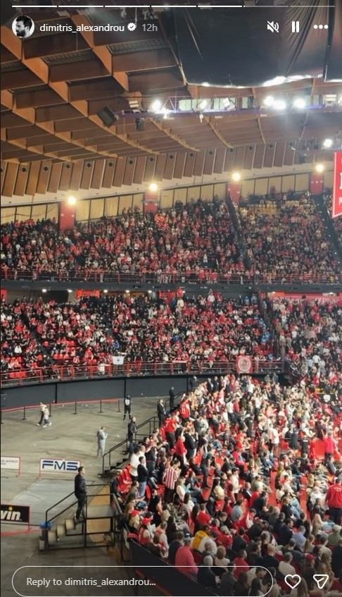 Δημήτρης Αλεξάνδρου & Ρία Ελληνίδου μαζί σε αγώνα μπάσκετ