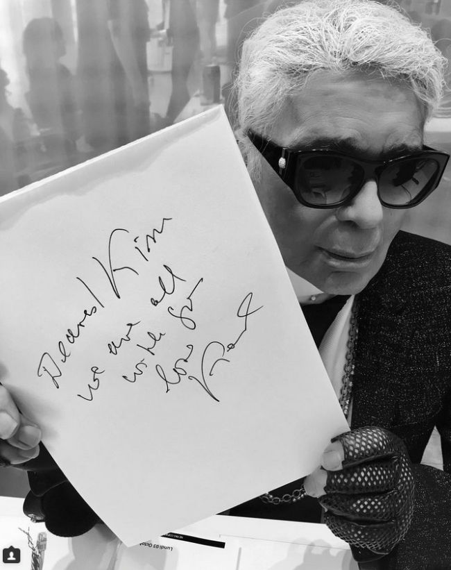 Karl Lagerfeld- Kim Kardashian