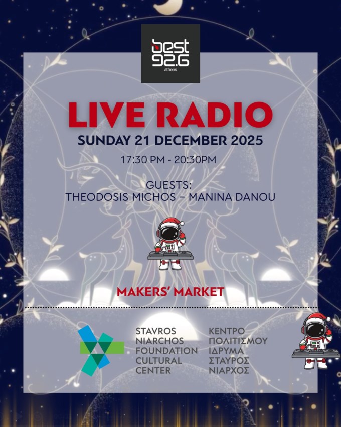 Ο Best 92.6 live από το Makers’ Market στο Πάρκο Σταύρος Νιάρχος