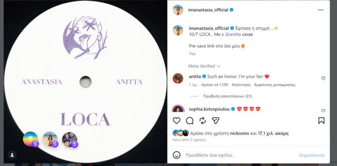 Anitta x Anastasia - IG