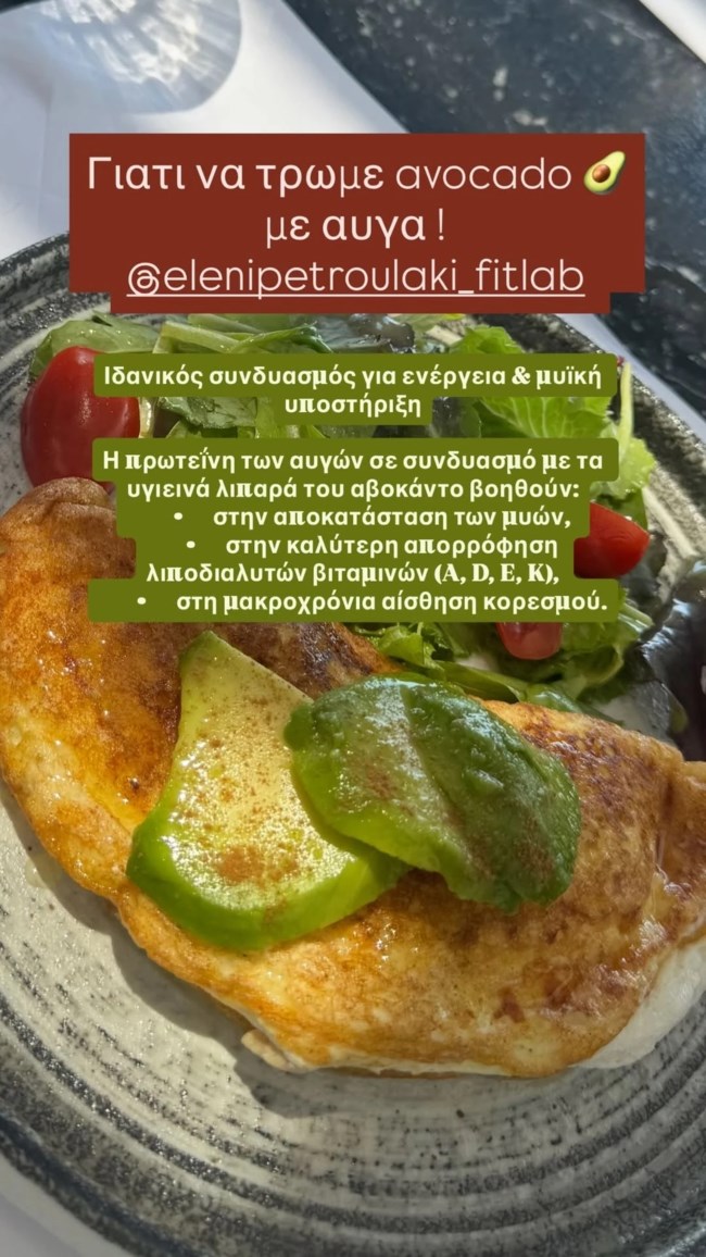 "Avocado με αυγά" | Η Ελένη Πετρουλάκη είναι εδώ για να μοιραστεί τα οφέλη του πιο viral πρωινού