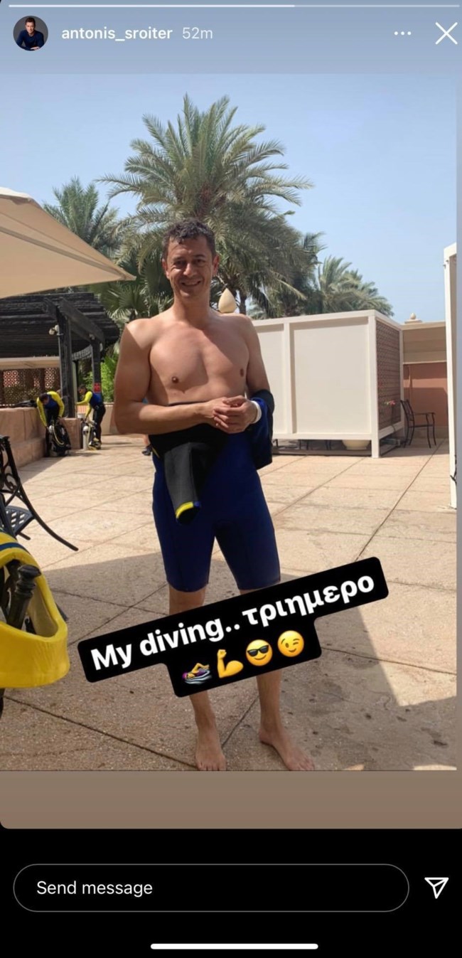 Αντώνης Σρόιτερ scuba diving