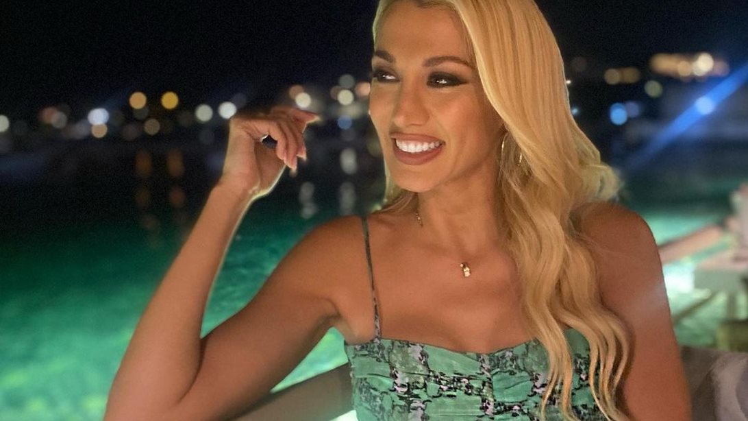 Η Κωνσταντίνα Σπυροπούλου στην πιο χαρούμενη φωτογραφία με τον μονάκριβό της