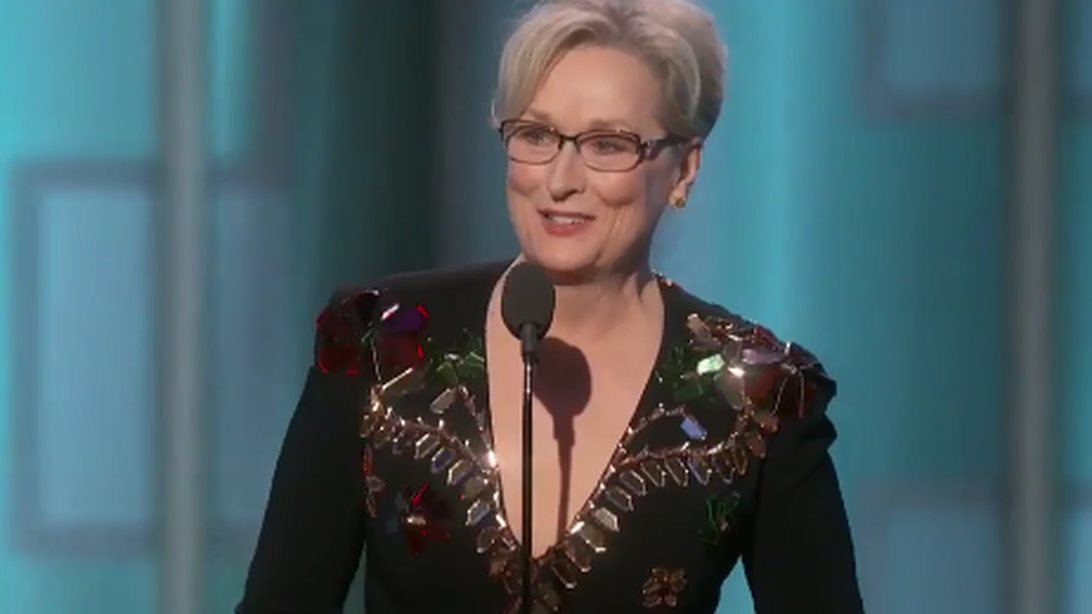 Meryl Streep
 
: Ο αιχμηρός λόγος της στις «Χρυσές Σφαίρες» και η επίθεση στον Donald Trump: Video