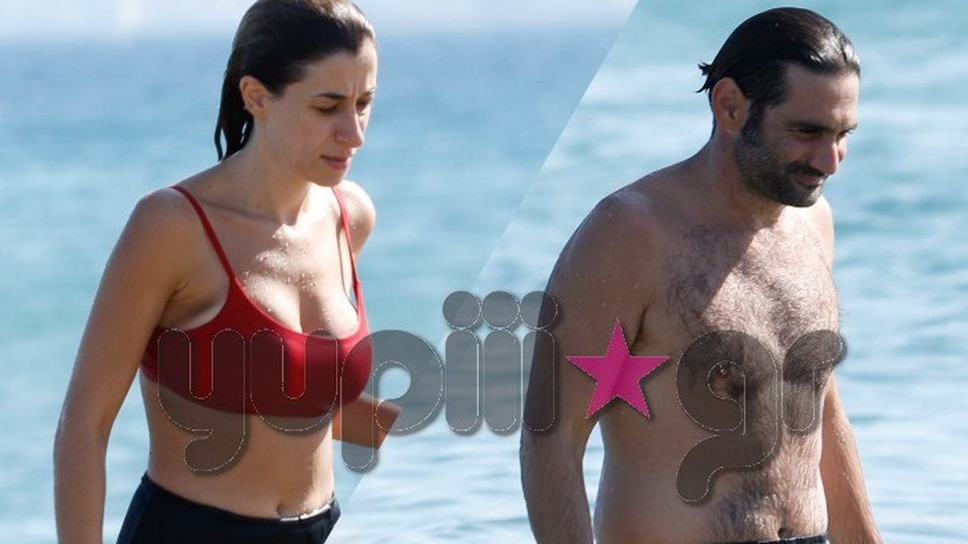 Μαρίζα Ρίζου &amp; Οδυσσέας Παπασπηλιόπουλος: Μαζί στην παραλία! Οι σπάνιες φωτογραφίες