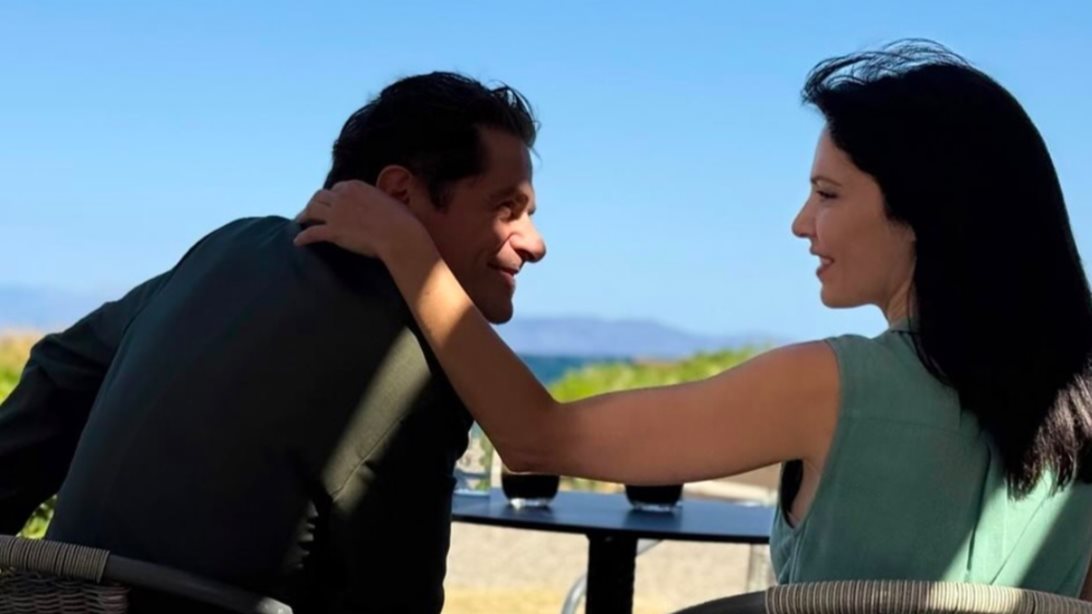 Δημήτρης Λάλος και Μαριλίτα Λαμπροπούλου στα πρώτα κοινά τους γυρίσματα για το Mega