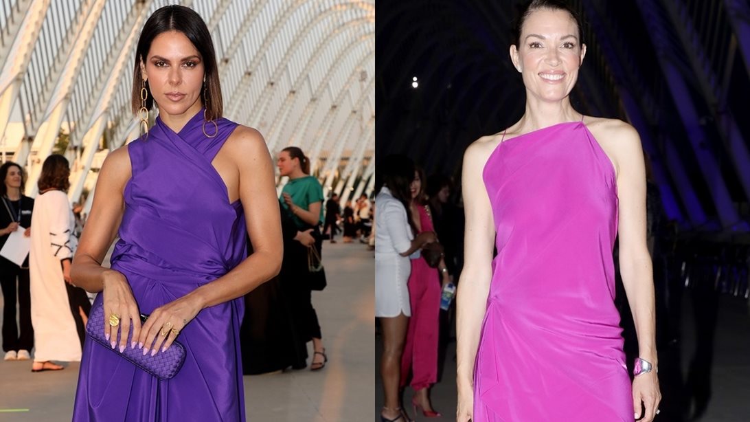 "Solstice" | Τα looks των διάσημων Ελληνίδων στην επίδειξη μόδας του Άγγελου Μπράτη