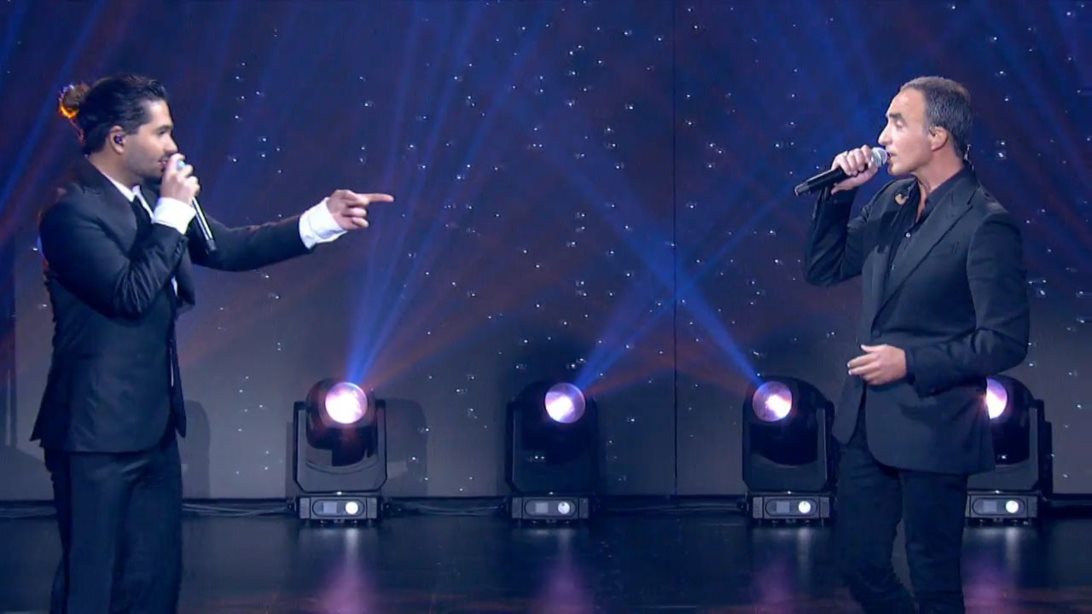 J2US | Το ντουέτο-έκπληξη του Νίκου Αλιάγα με τον Χρήστο Μάστορα που συγκίνησε την Μαρία Μπακοδήμου