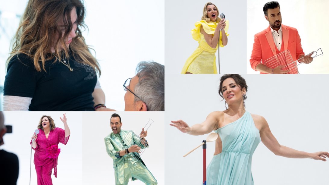 Backstage από τη φωτογράφιση για τη νέα παράσταση της Δήμητρας Παπαδοπούλου