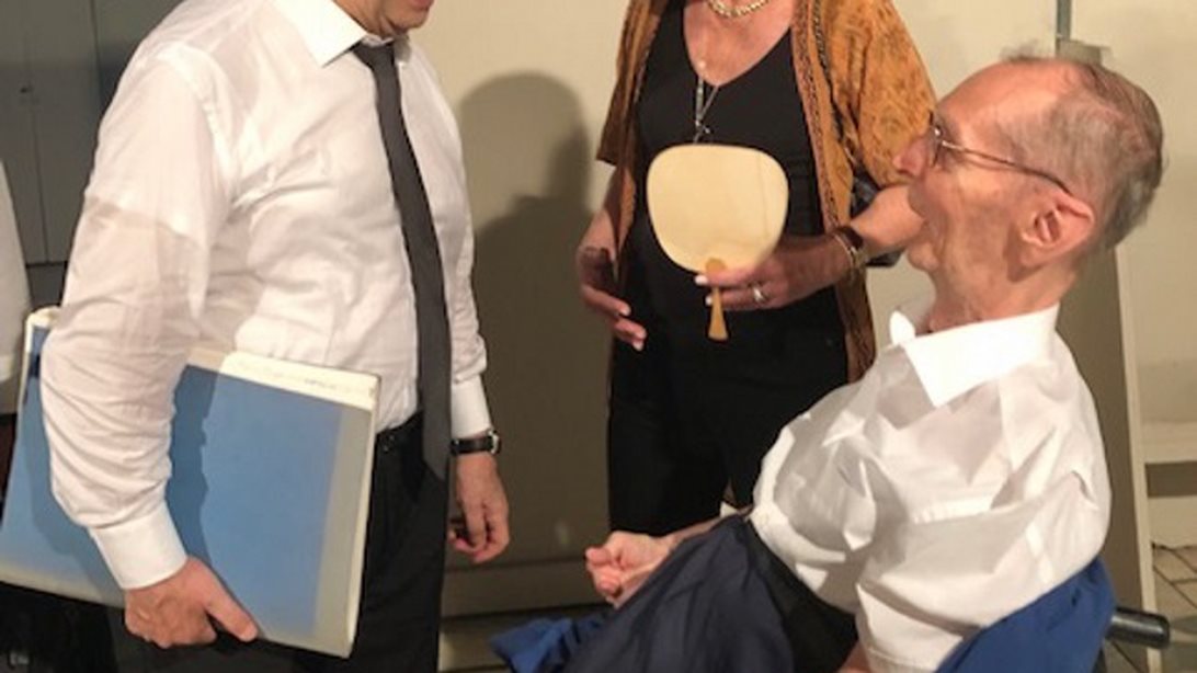 Κωνσταντίνος Π. Αγγελόπουλος: Στο Ηρώδειο με τη σύζυγό του