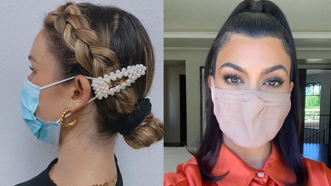 Κομψή με μάσκα : 5 χτενίσματα για να μην πονάνε τα αφτιά σου
