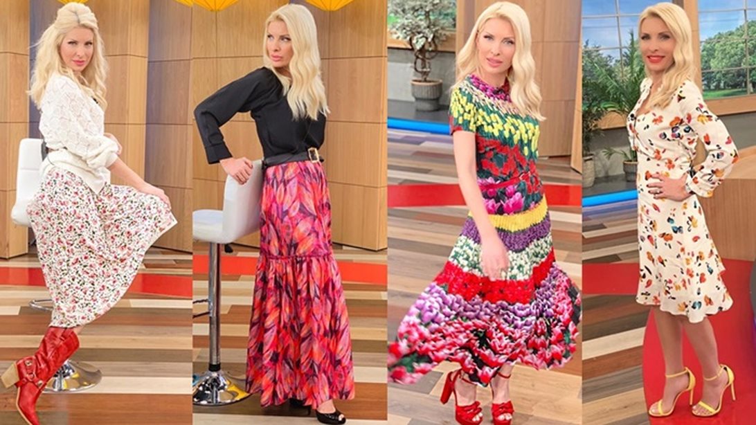 Ελένη Μενεγάκη: Δέκα φλοράλ κομμάτια για ανοιξιάτικα outfits σαν τα δικά της
