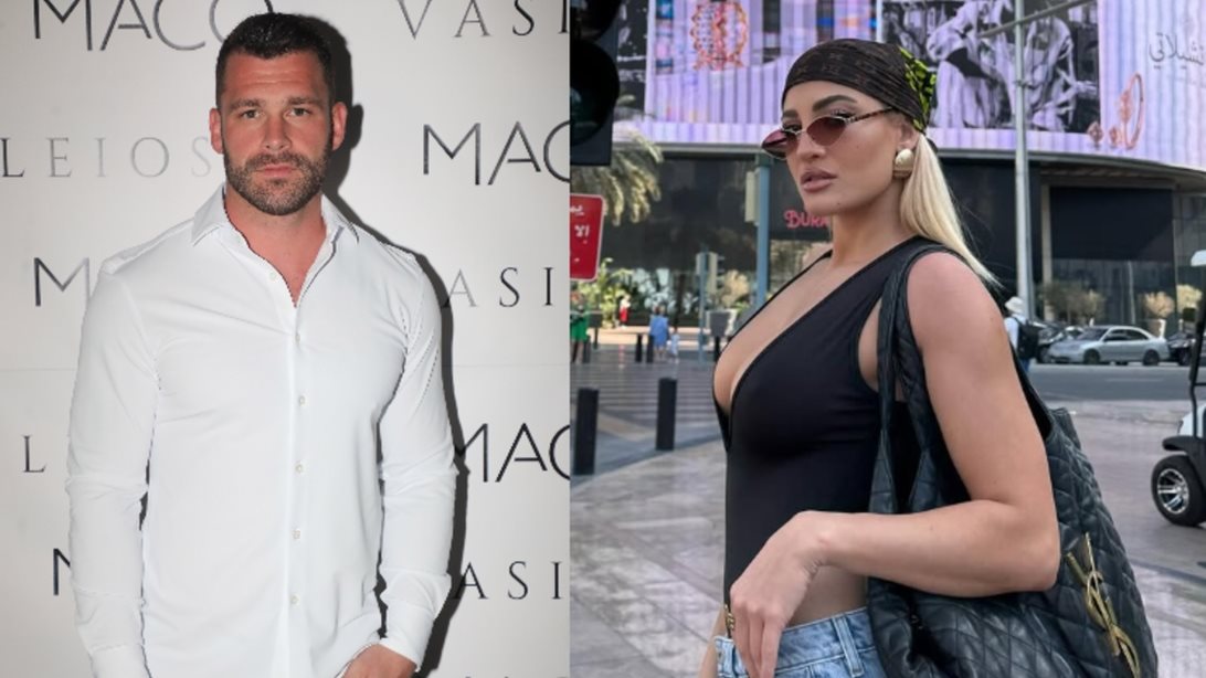 Η Ιωάννα Τούνη και ο Στάθης Σχίζας κρατιούνται χέρι - χέρι σε βόλτα τους στη Μύκονο