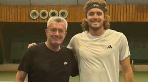 Ο Νικος Χατζηνικολαου επαιξε τενις με τον Στεφανο Τσιτσιπα και τον νικησε... αλλα οχι στο τενις