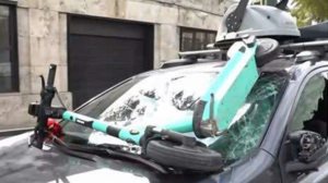 Τεμπη |  Επιθεση στα συνεργεια της ΕΡΤ, του Alpha &amp; του ΣΚΑΙ