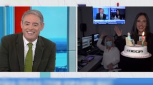 Γενεθλια για τον Ιορδανη Χασαποπουλο – Η on air εκπληξη στην &quot;Κοινωνια Ωρα Mega&quot;
