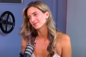 Σε αμηχανία η Γιολάντα Καλογεροπούλου με την ατάκα του Γιώργου Λιάγκα