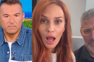 Το μήνυμα που έδειξε ο Βασίλης Μπισμπίκης στους δημοσιογράφους