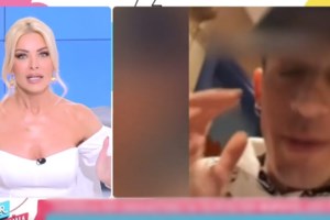 Η Δανάη Μπάρκα φόρεσε ριγέ και έστειλε το δικό της μήνυμα στον Τάσο Ξιαρχό