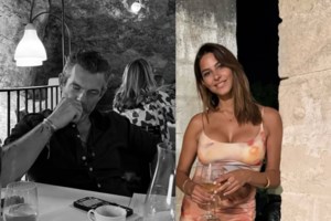 Ο Φίλιππος Μιχόπουλος και η Κωνσταντίνα Ευριπίδου σε παιχνίδια στη θάλασσα με τα παιδιά τους