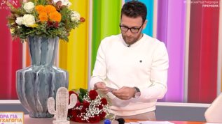 Πρεμιερα για τον Θαναση Πατρα - Η εκπληξη της συζυγου του on air