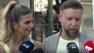 Συγκινημένος ο Γιάννης Βαρδής στη βάφτιση του γιου του, Αντώνη | Δείτε τις δηλώσεις