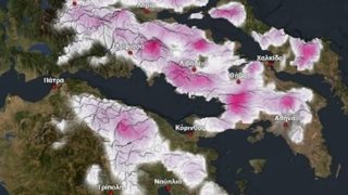 Οι χάρτες της κακοκαιρίας από σήμερα: Χιόνια και σε χαμηλό υψόμετρο - Έκλεισε η λεωφόρος Πάρνηθος