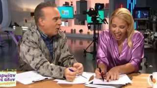 Φώτης Σεργουλόπουλος και Τζένη Μελιτά σχολιάζουν τα νούμερα τηλεθέασης και πανηγυρίζουν ... για την πρωτιά στα παιδάκια