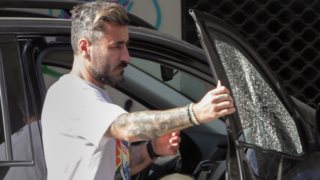 Γιώργος Μαυρίδης: Οι πρώτες φωτογραφίες από την περιπέτεια με το αυτοκίνητό του στη Θεσσαλονίκη