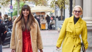 Ηλιάνα Παπαγεωργίου – Έλενα Χριστοπούλου : Τα looks τους σε event στο κέντρο της πόλης