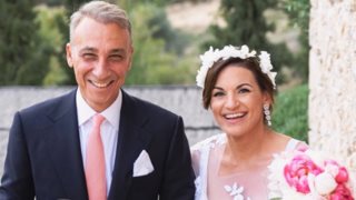 &quot;Στην πρόβα του μπαμπά&quot; | Τα δίδυμα παιδιά του Μίνωα Μάτσα και της Όλγας Κεφαλογιάννη σε ένα σπάνιο κλικ