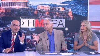 Άγρια κόντρα Γιάννη Μπαλάφα, Μπάμπη Παπαδημητρίου &amp; Μιλένας Αποστολάκη στον αέρα του ΣΚΑΪ