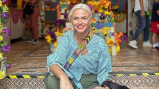 To chic styling combo της Χριστίνας Κοντοβά με ένα puffer που θέλουμε να υιοθετήσουμε