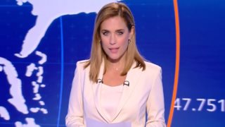 Η Εύα Αντωνοπούλου στην πρώτη εμφάνιση στο Κεντρικό Δελτίο Ειδήσεων του Open