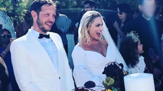 Ελεωνόρα Ζουγανέλη &amp; Σπύρος Δημητρίου: Νέες φωτογραφίες από τον παραμυθένιο γάμο τους στις Σπέτσες