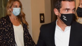 Κωνσταντίνος Μαρκουλάκης &amp; Χρυσή Βαρδινογιάννη σε βραδινή έξοδο για δύο