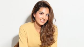 Η Σταματίνα Τσιμτσιλή με το ιδανικό γκρι κοστούμι από την H&amp;M για τις εμφανίσεις στο γραφείο