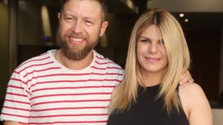 Γιάννης Βαρδής - Νατάσα Σκαφίδα: Η έξοδος από το μαιευτήριο: Φωτογραφίες