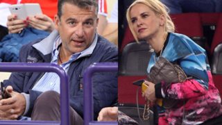 Γιώργος Λιάγκας - Μαρία Μπεκατώρου: Στο γήπεδο για την αγαπημένη τους ομάδα: Φωτογραφίες